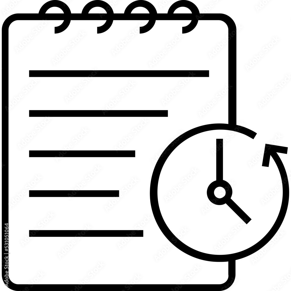 Timer Line Vector Icon Timer Line Vector Icon