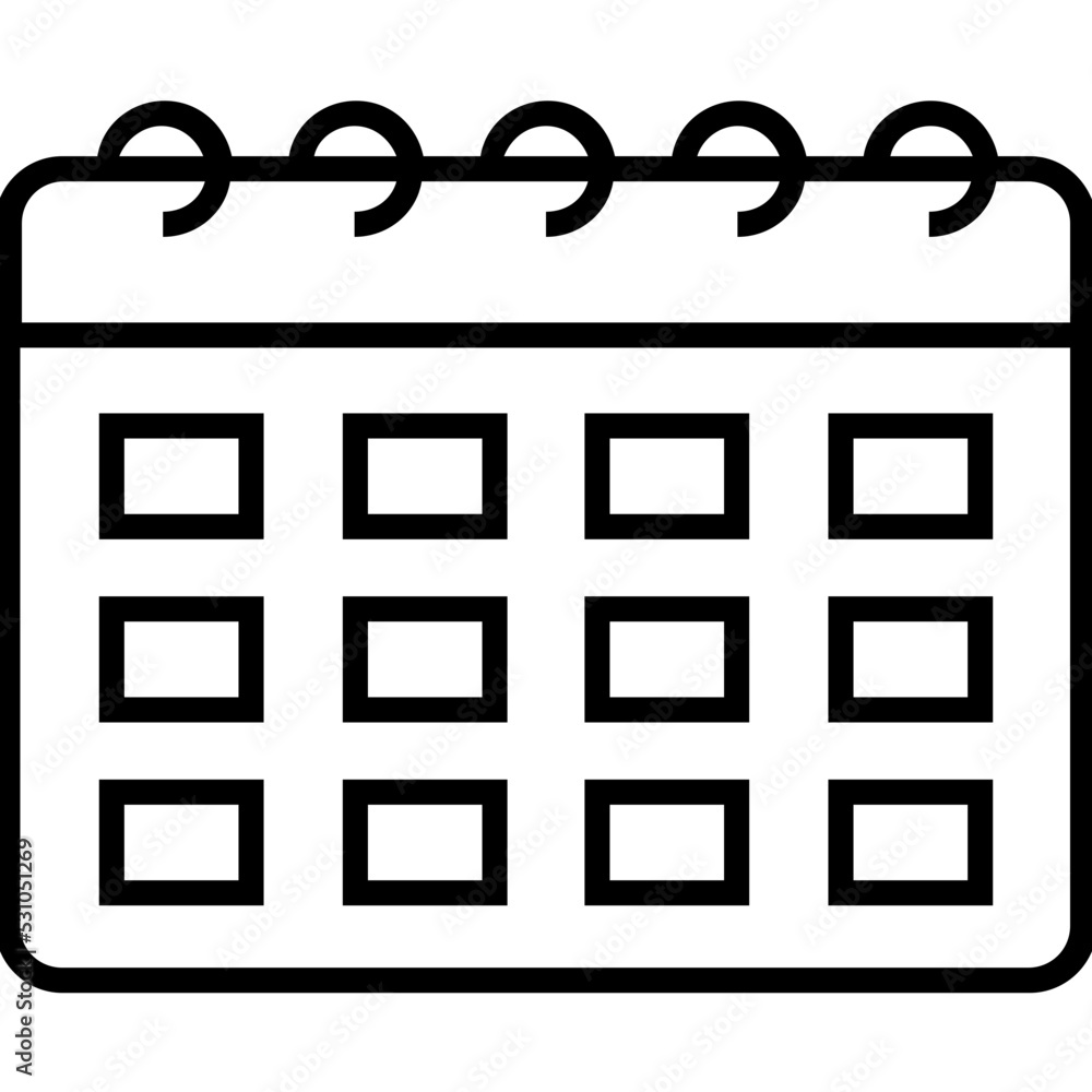 Time frame Line Vector Icon Time frame Line Vector Icon
