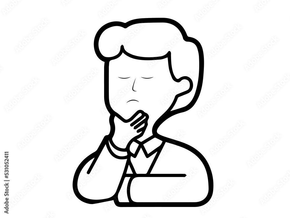 This image consist a thinking people with cloud bubble. This image consist a thinking people with cloud bubble.