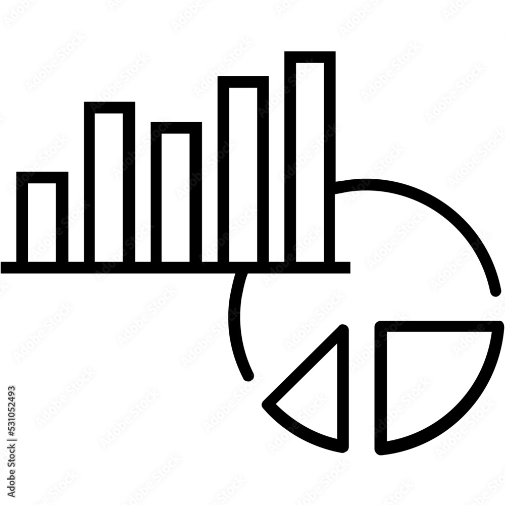 Analytics Line Vector Icon Analytics Line Vector Icon