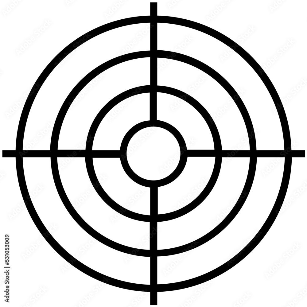 Focus Line Vector Icon Focus Line Vector Icon