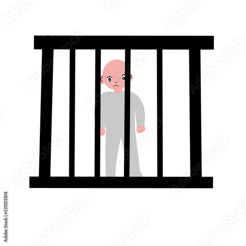 prison vector illustration