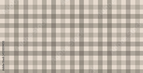 Beige plaid flannel vintage texture background vector illustration.