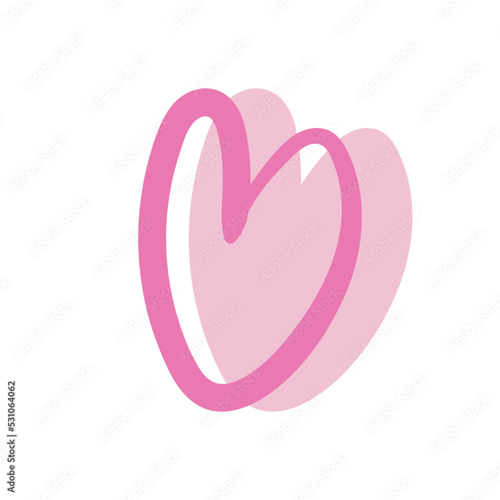 abstract love heart romantic decoration