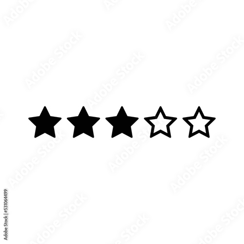 Creative Rating Icon Vector Template