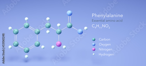 threonine, molecular structures, amino acid, 3d model, Structural Chemical Formula and Atoms with Color Coding photo