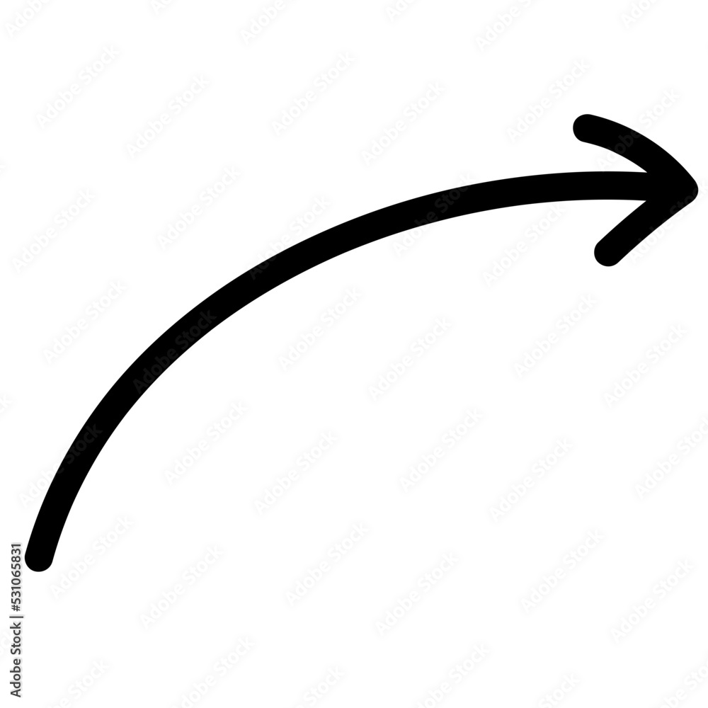 Doodle Hand Drawn Line Arrow Doodle Hand Drawn Line Arrow