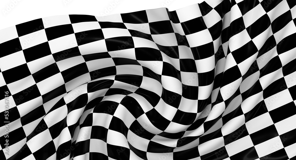 Fototapeta premium flag finish race sport 3d champion winner