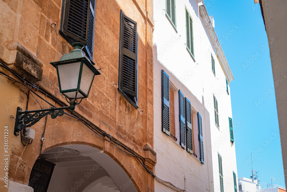 Traditional architecture in Menorca, Spain. 