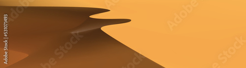 Vectorial desert and sand dunes.