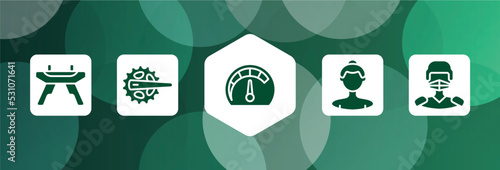 sport avatars filled icon set isolated on abstract background. glyph icons such as pommel horse, crank, mph, sumotori, hockey player vector. can be used for web and mobile.