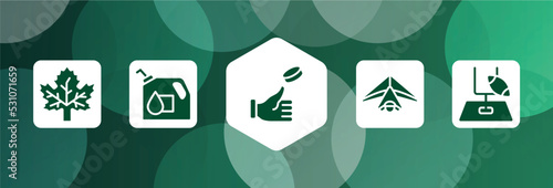 sports filled icon set isolated on abstract background. glyph icons such as m leaf, oil down, coin toss, hang gliding, rugby goal vector. can be used for web and mobile.