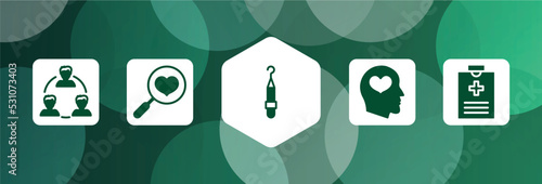 dentist filled icon set isolated on abstract background. glyph icons such as relations, health check, periodontal scaler, mental health, medical record vector. can be used for web and mobile.