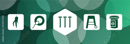 mental health filled icon set isolated on abstract background. glyph icons such as ginseng, insemination, sample tube, walker, antidepressants vector. can be used for web and mobile.