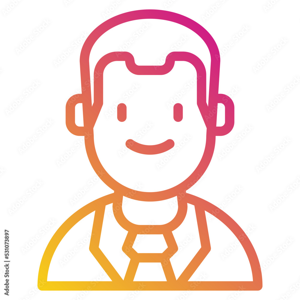 Obraz premium business man icon