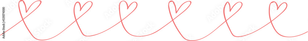 Doodle Line Heart Hand Drawn Doodle Line Heart Hand Drawn