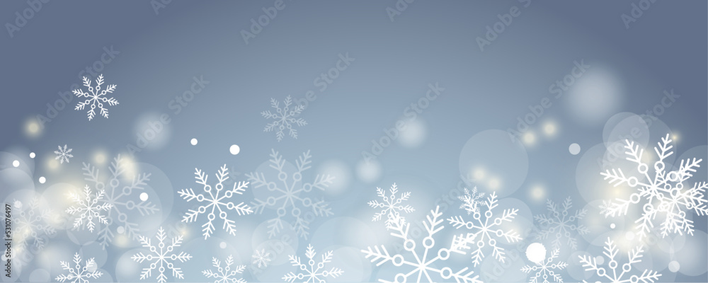 winter snowflakes shape - snow design element - christmas snowfall happy new year theme