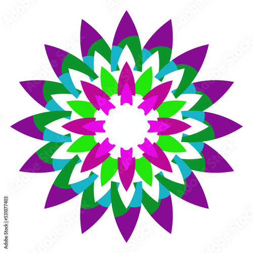 Hispanic heritage month. Isolated header design element for promotional banner, Abstract floral design elements.