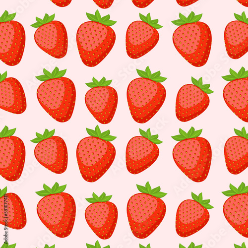 Strawberry fruit background pattern