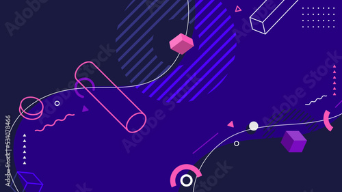 Abstract background flat de...