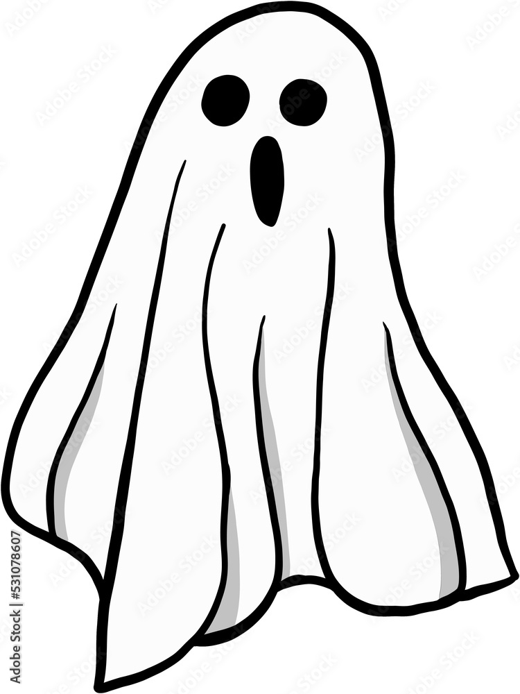 simplicity halloween ghost freehand drawing flat design. simplicity halloween ghost freehand drawing flat design.