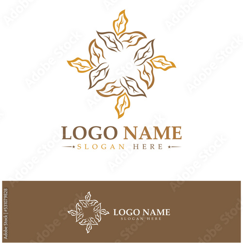 tobacco leaf logo tobacco field and tobacco cigarette logo template design vector