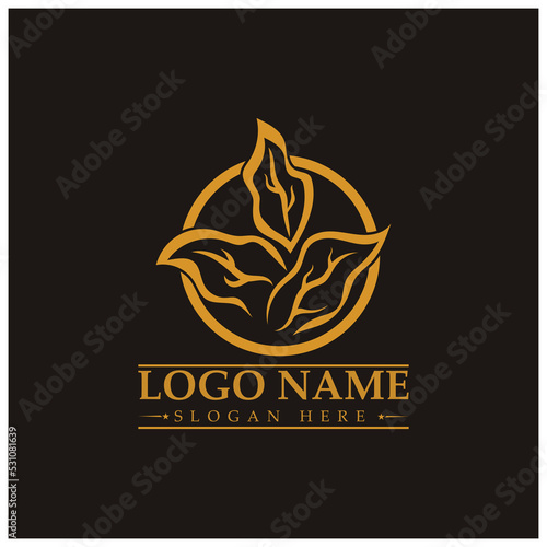 tobacco leaf logo,tobacco field and tobacco cigarette logo template design vector