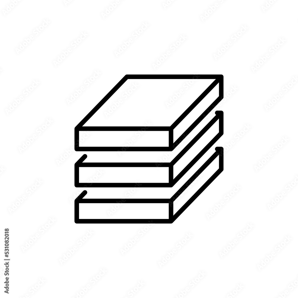 Vector Layers Icon. Three Layers. Vector sign in simple style isolated on white background. Vector Layers Icon. Three Layers. Vector sign in simple style isolated on white background.