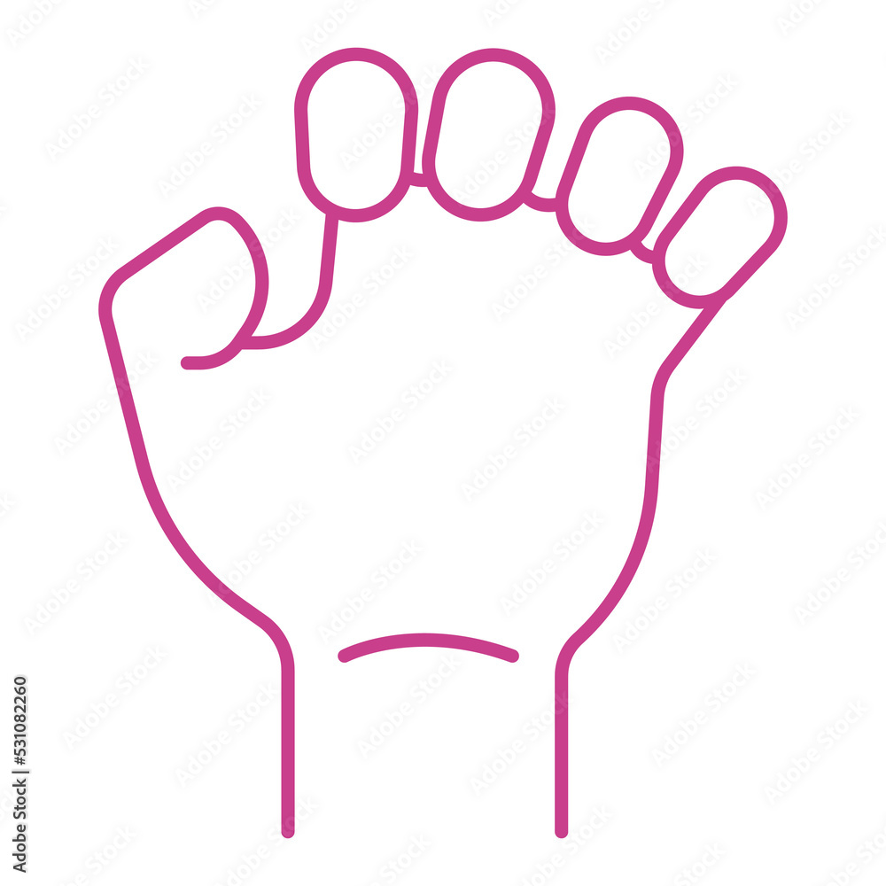 left hand action simple line gesture left hand action simple line gesture