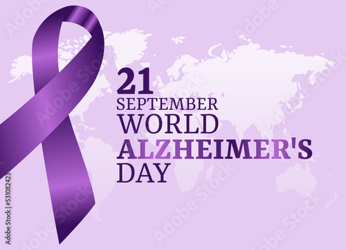 vector graphic of world alzheimer's day good for world alzheimer's day celebration. flat design. flyer design.flat illustration.