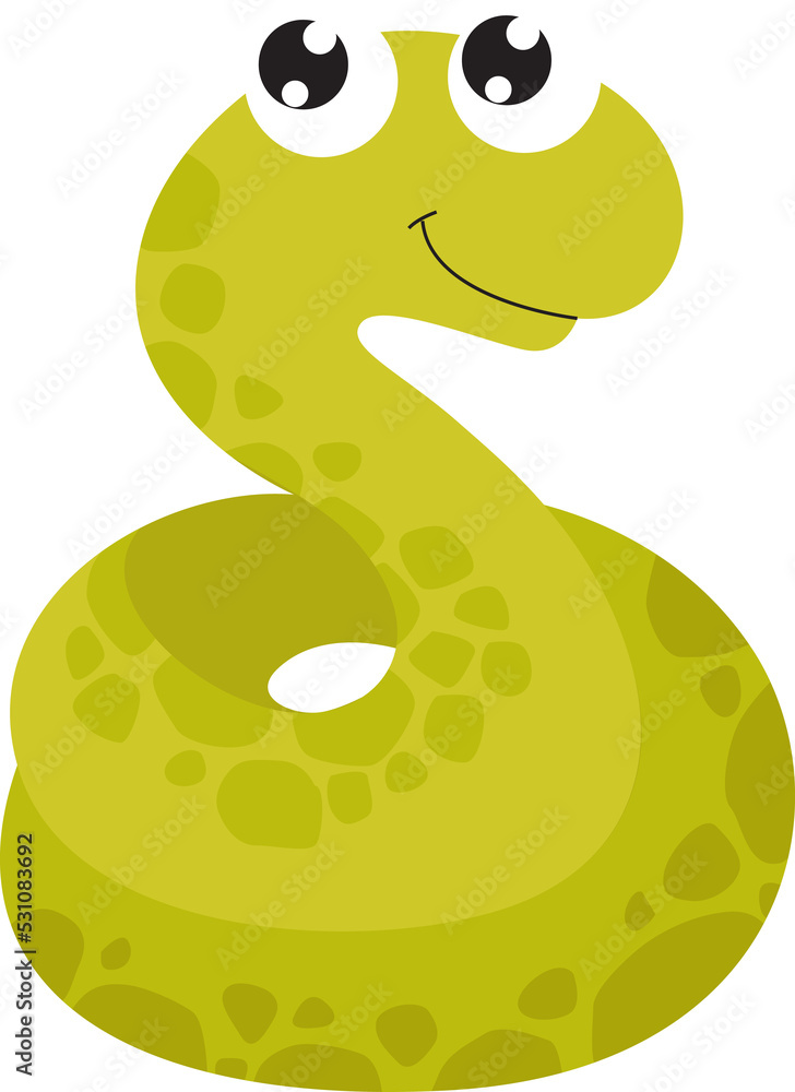 chibi snake animal