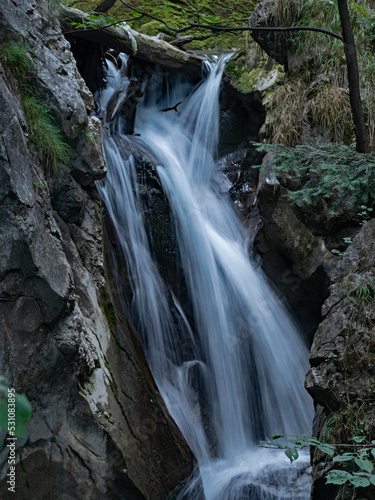 Waterfall in the forest  Wasserfall im Wald