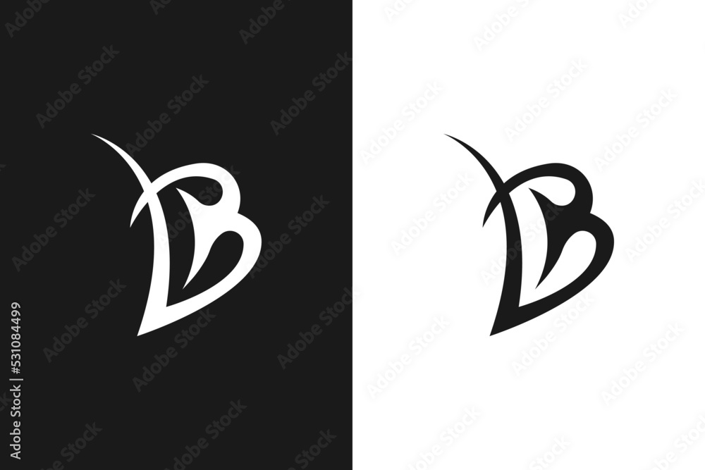 Fototapeta premium Creative LB or BL Letter Logo Design