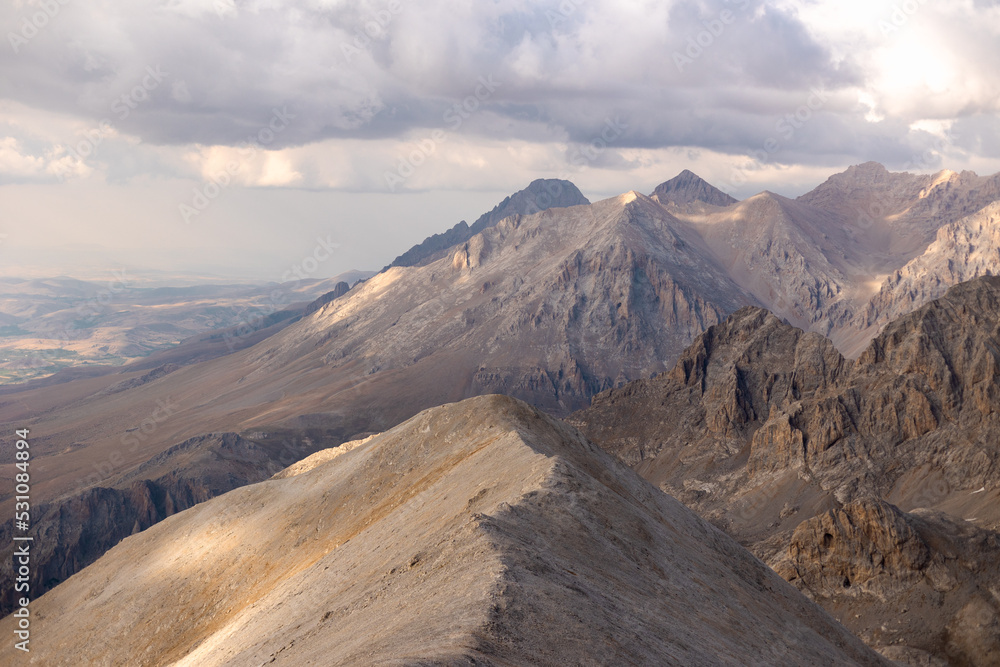 Fototapeta premium Breathtaking mountain landscape. The Anti Taurus Mountains. Aladaglar National Park. Turkey..