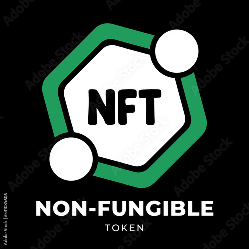 Non Fungible Token | NFT Logo | NFT Icon Vector Illustration