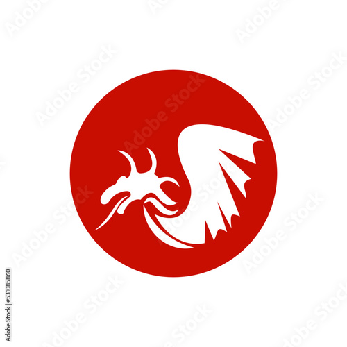 dragon icon ilustration vector © ZUMROTUL