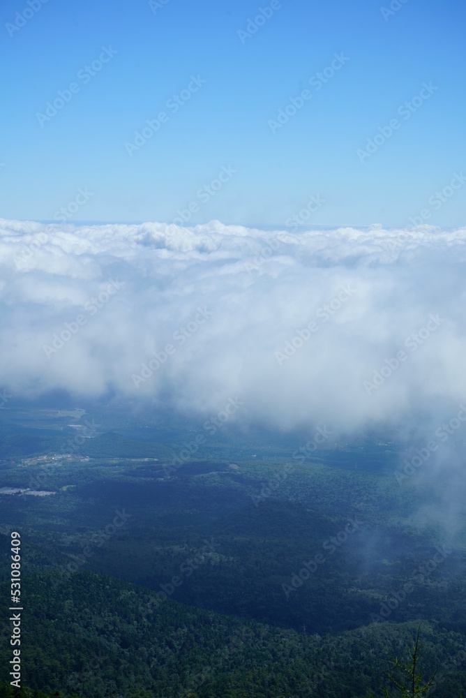 This place is known for the sea of clouds that is visible from points of high elevation