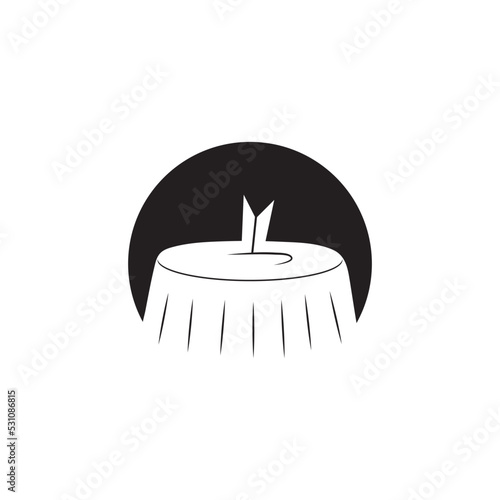 Pudding dessert icon template