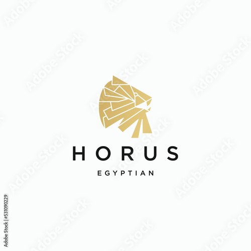 Horus logo icon vector image