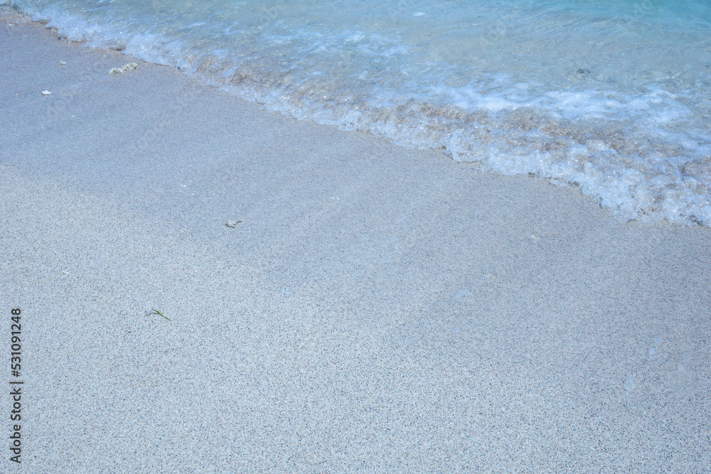 footprints on the beach