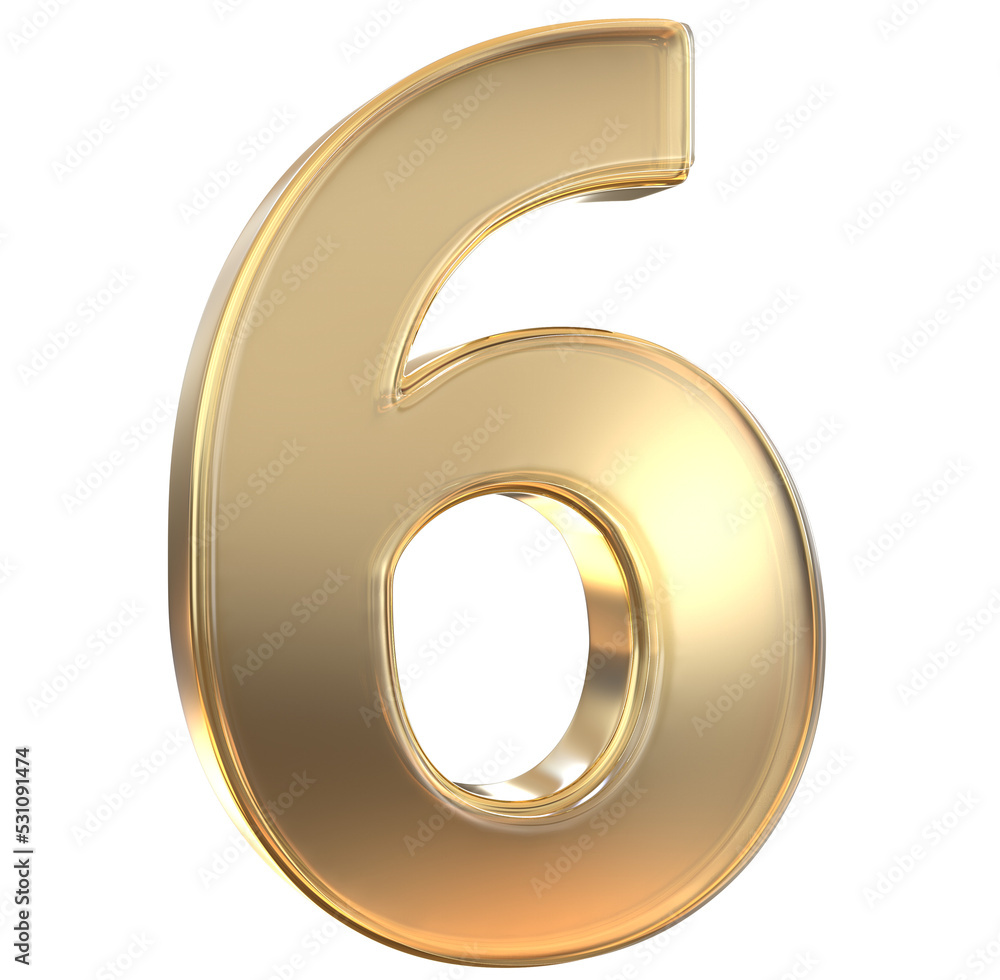 Number 3d gold Number 3d gold