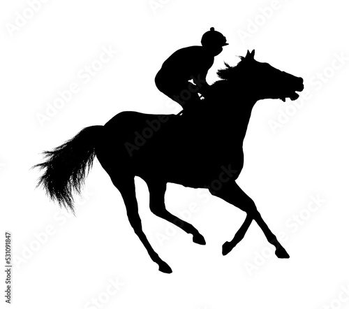 Racing, background, horses, racetrack isolated on white background