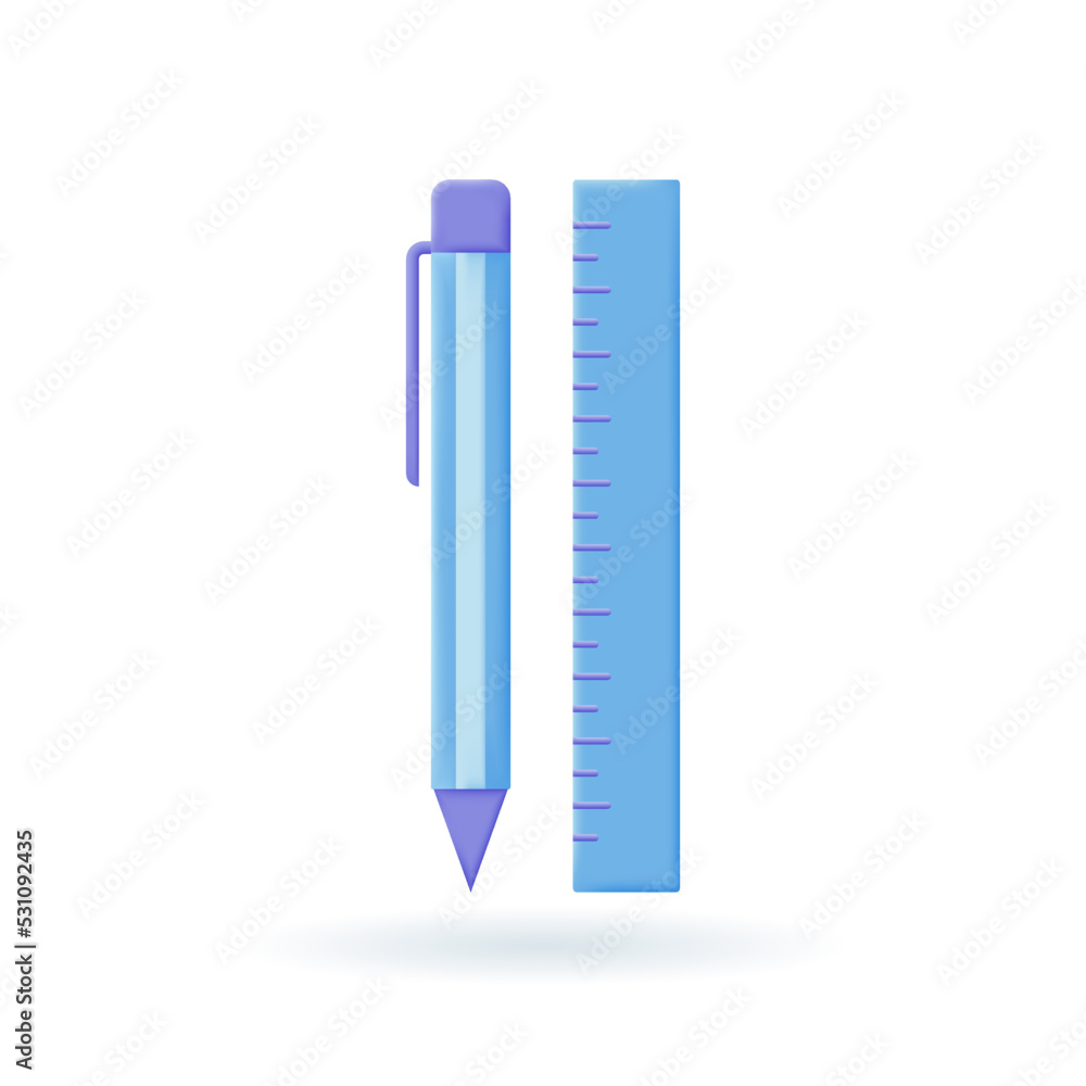Education school 3d icon. Study, Learning, Knowledge, Classroom. 3d render vector illustration Education school 3d icon. Study, Learning, Knowledge, Classroom. 3d render vector illustration
