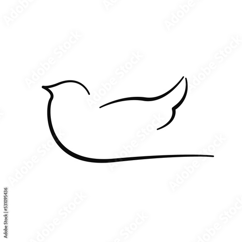 Illustration of a dove as a symbol of peace isolated on a white background. World peace day concept. ending the war. We pray for Ukraine. 