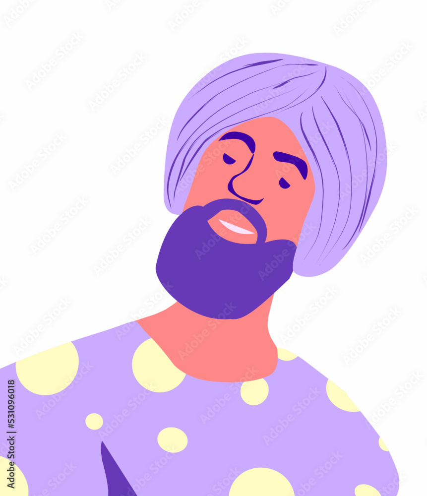 Fototapeta premium Character flat style vector illustration