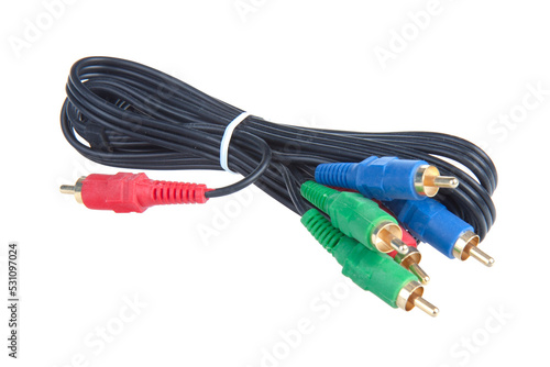 RBG computer cable , transparent background photo