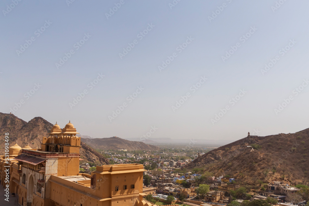 sight of Amber city from Amber Fort
