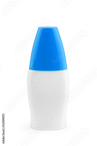 Spray Medical Nasal Antiseptic Drugs Plastic Bottle White. Ready For Your Design. Product Packing