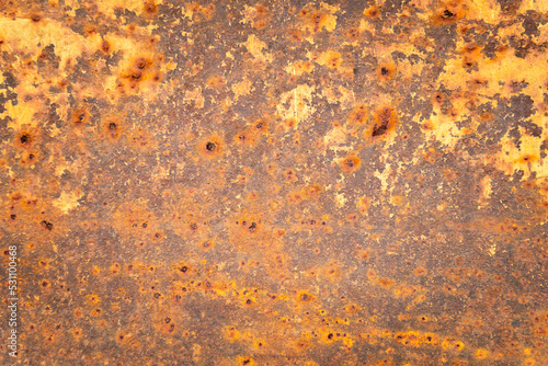 rusty metal surface orange yellow industrial rust