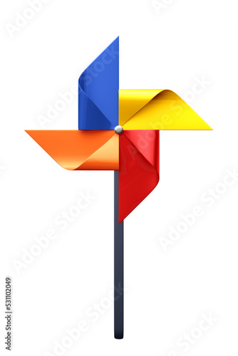 Colorful 3d weather vane